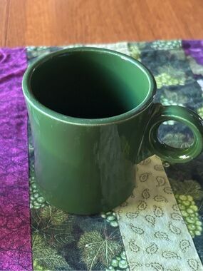 1950s Fiestaware Green Tom & Jerry Mug with Loop Handle